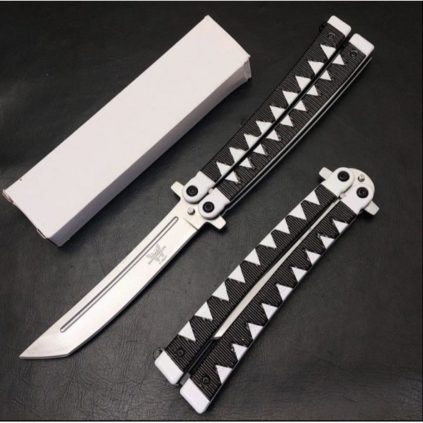 Samurai 25 cm Kelebek Beyaz Siyah Knives And Weapons - 1