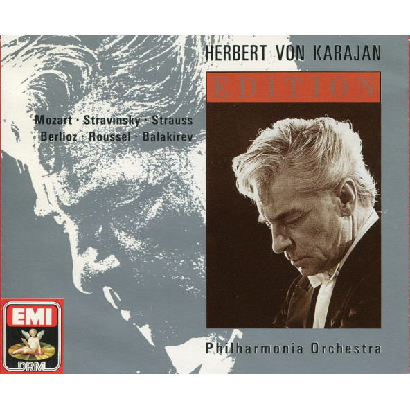 HERBERT VON KARAJAN - MOZART STRAVINSKY STRAUSS BERLIOZ ROUSSEL BALAKIREV (4 CD) (1989)