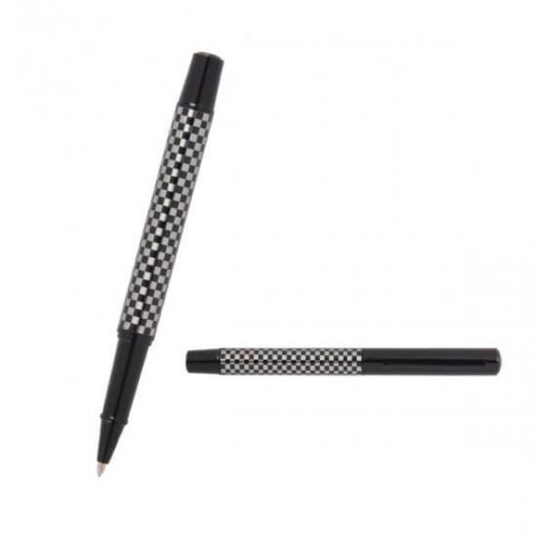 Siyah Roller Tasarım Kalem Dekoratif Hediyelik