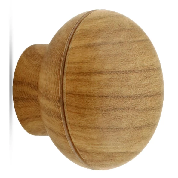 Alya Düğme Mobilya Mutfak Dolap Dolabı Çekmece Kulpu Kulbu Plastik Kahverengi Ceviz Tek Vidalı Kulp - 2