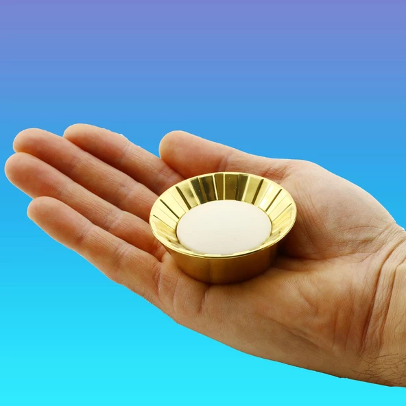 Alita Düğme Mobilya Dolap Çekmece Kulpu Kulbu Plastik Gold Altın Aytaşı Tek Vidalı Kulp - 6