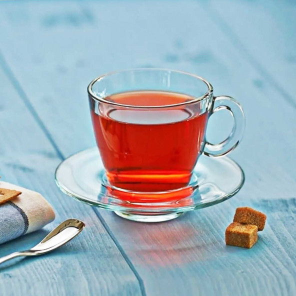 Paşabahçe 95040 Aqua Fincan Takımı - Çay Fincan Takımı - Cam Kahve Fincan Seti