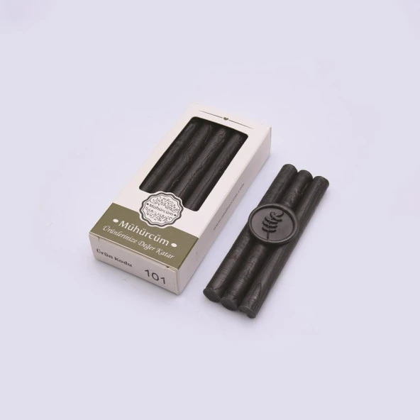 Mühür Mumu Çubuk 11mmx120mm 10 lu Paket Model: 101 KÖMÜR SİYAH - Resim 3