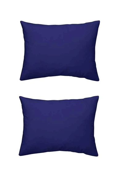 Maki Home Yüzde Yüz Pamuklu Lacivert 2 Adet 50x70 Yastık Kılıfı ürün görseli 1