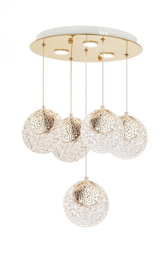 Eray Aydınlatma 1978-4+1 5li Sarkıt Led Avize - Resim 2