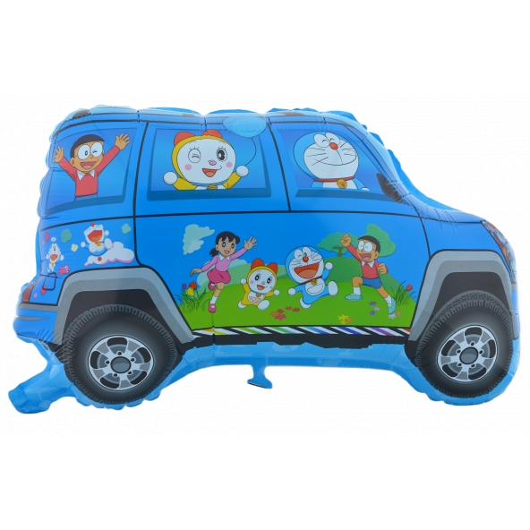 Doraemon Araba Büyük Boy 40cm 60cm Folyo Balon Helyum No7