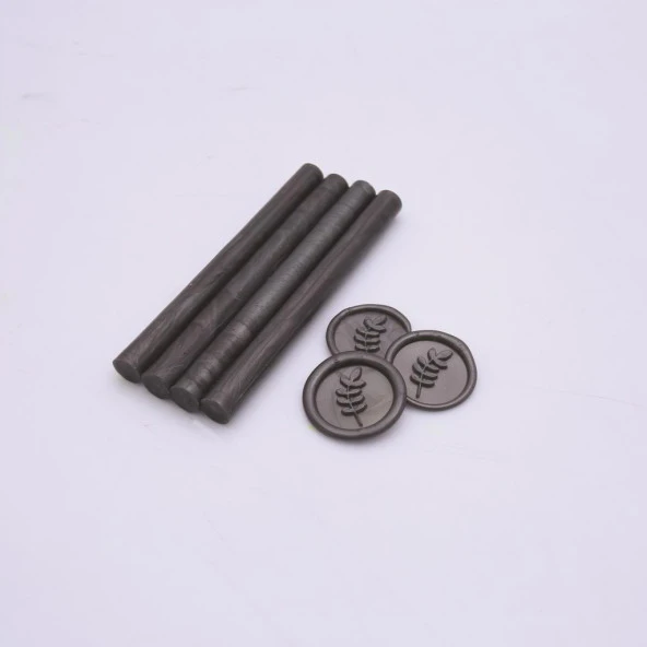 Mühür Mumu Çubuk 11mmx120mm 10 lu Paket Model: 105 ANTRASİT SİYAH - Resim 2