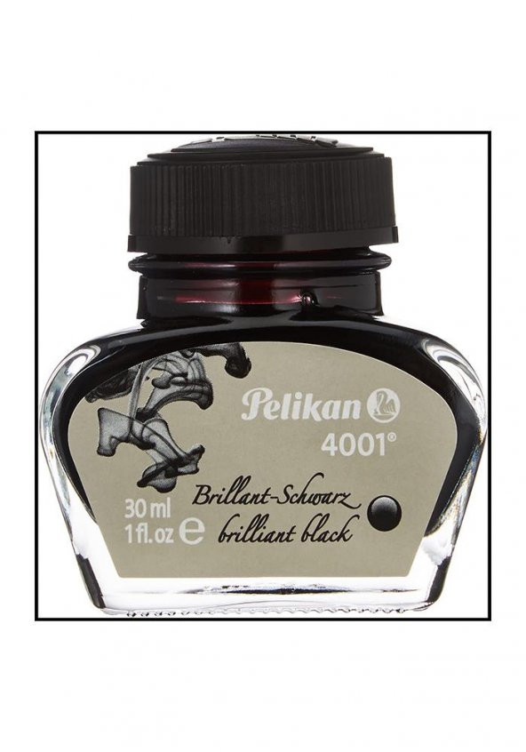 Siyah Dolma Kalem Mürekkebi 30 ml 4001 1 Adet Dolma Kalem Yazı Mürekkepi Şişe - 2