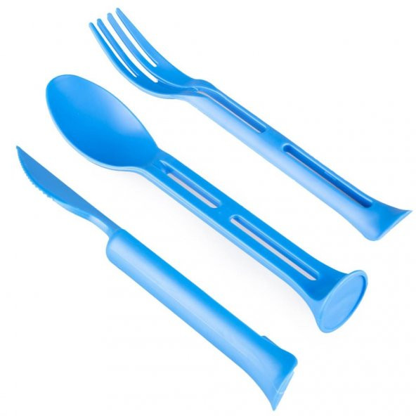 Evolite Combo 3 in 1 Çatal Kaşık Set (MAVİ) - 3