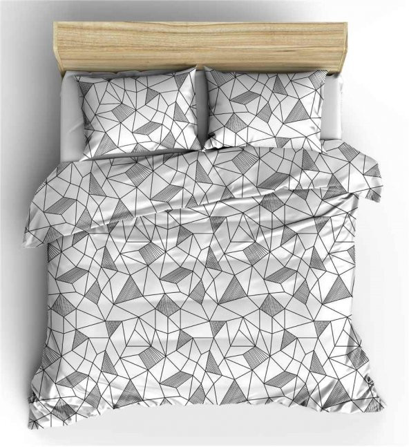 Maki 100 Pamuklu Kany Çift Kişilik Nevresim Seti ve Yastık Kılıf - Resim 2