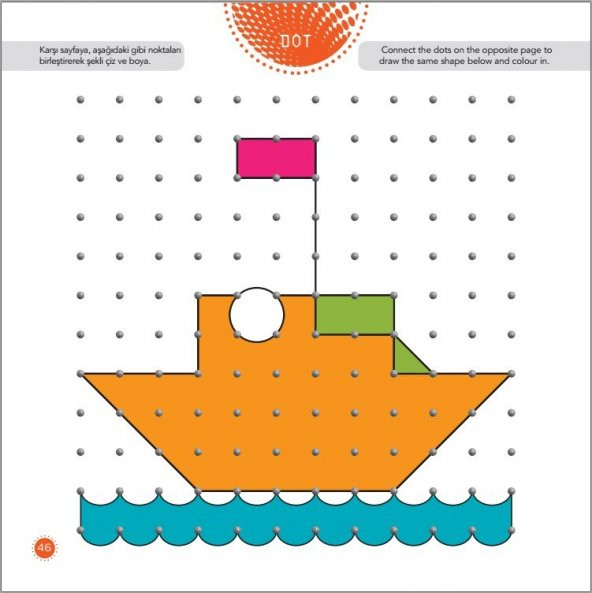 4+ Yaş LEVEL-1 (DOT-PAINT-DRAW) IQ Dikkat Ve Yetenek Geliştiren Kitaplar Serisi - Resim 3