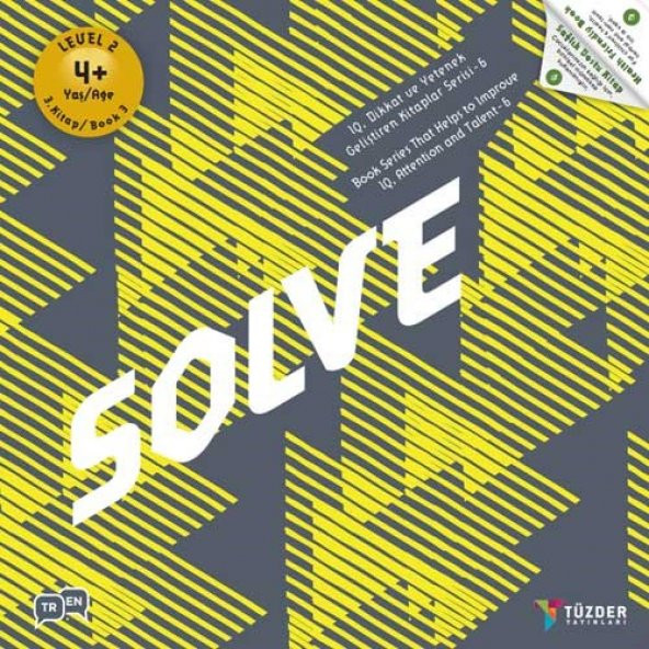 4+ Yaş Level-2 (CUBE-FIND-SOLVE)   IQ Dikkat Ve Yetenek Geliştiren Kitaplar Serisi - 6