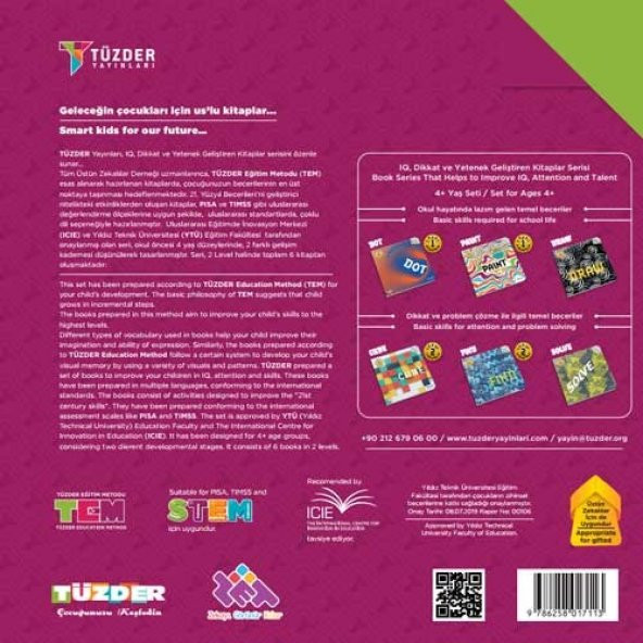 4+ Yaş Level-2 (CUBE-FIND-SOLVE)   IQ Dikkat Ve Yetenek Geliştiren Kitaplar Serisi - 8