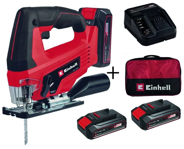 Einhell TC-JS 18 Li Akülü Dekupaj Testere + 2x2,5 Ah StarterKit + Bez Çanta