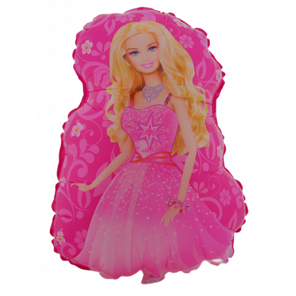 Barbie Pembe 3 Adet Büyük Boy 40cmx53cm Folyo Balon Helyum No8 - 2