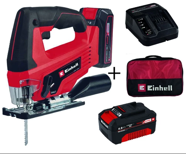 Einhell TC-JS 18 Li Akülü Dekupaj Testere + 4Ah StarterKit + Bez Çanta