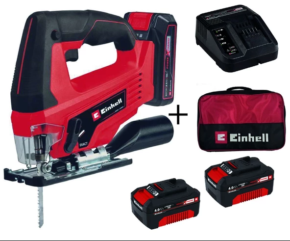 Einhell TC-JS 18 Li Akülü Dekupaj Testere + 2x4Ah StarterKit + Bez Çanta