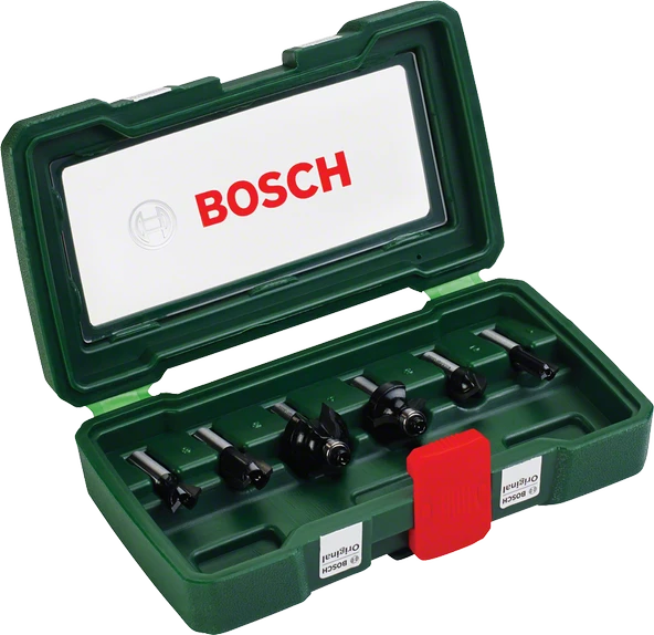 Bosch - 6 Parça Freze Seti 8 mm Şaftlı