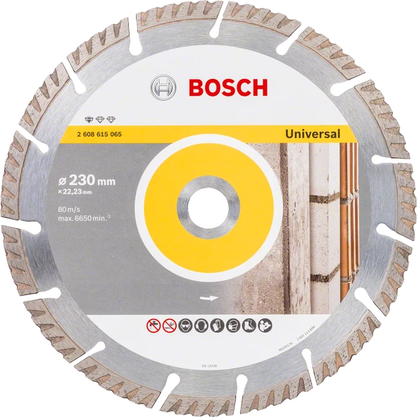 Bosch - Standard Seri Genel Yapı Malzemeleri İçin Elmas Kesme Diski 230 mm