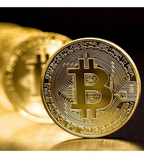 Bitcoin Madeni Hatıra Parası Hediyelik Para (3791)