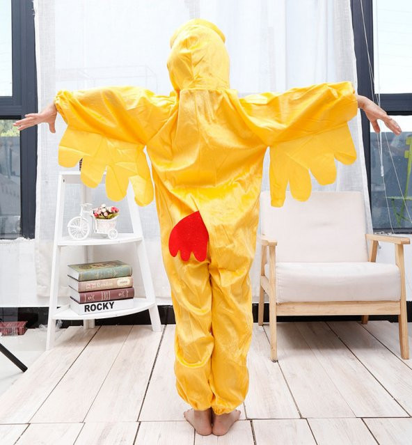 Çocuk Horoz Kostümü - Tavuk Kostümü 2-3 Yaş 80 cm (3791)