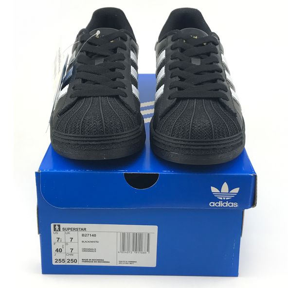 Adidas Superstar Ayakkabı Siyah Beyaz - 4