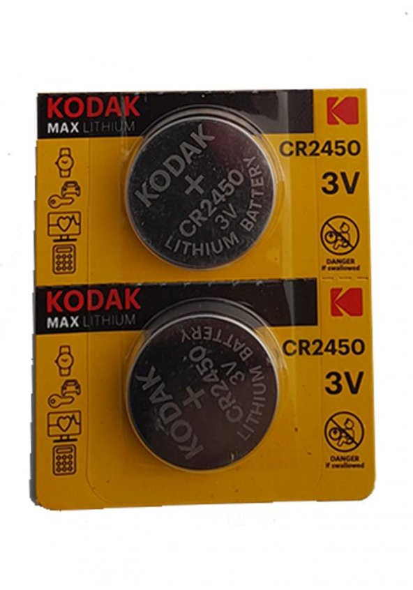 Pil Cr 2450 Baskül Pili Tartı Pili Terazi Bios Para Pili Kumanda Pili 1 Paket 2 Li Cr2450 Pil - 2