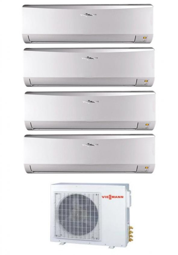 Viessmann Vitoclima Multi 1+4 Sistem (O4F3100M2) 4x12000 Btu İç 10,5 kw Dış Ünite