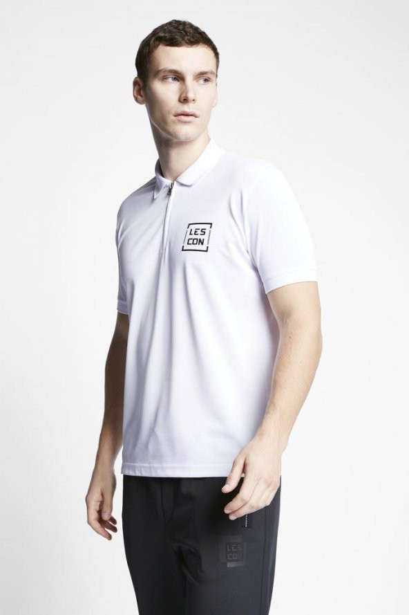 LESCON 23B-1115 KISA KOL POLO YAKA TSHIRT