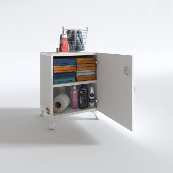 Kenzlife kilitli dolap rana29 byz 47*29*29 banyo dolabı hazır mutfak ofis kiler kitaplık evrak ayaklı - 4