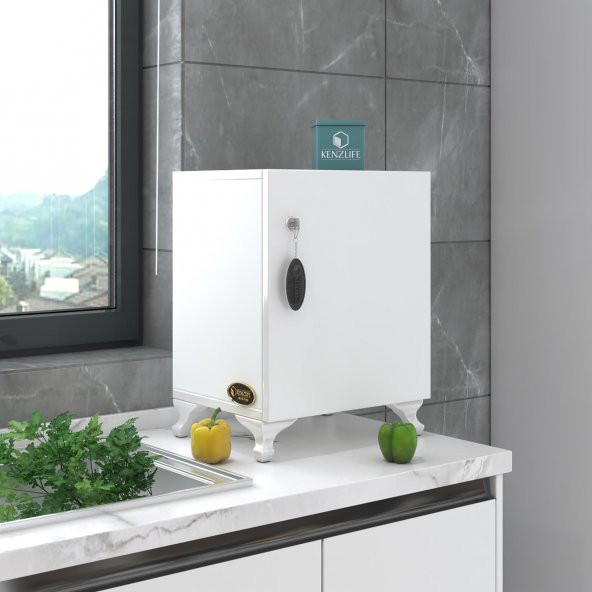 Kenzlife kilitli dolap rana29 byz 47*29*29 banyo dolabı hazır mutfak ofis kiler kitaplık evrak ayaklı - 5