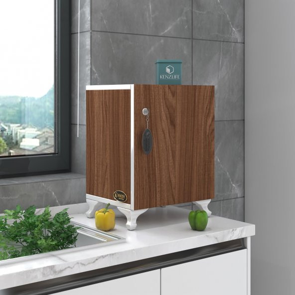 Kenzlife kilitli dolap rana29 cvz 47*29*29 banyo dolabı hazır mutfak ofis kiler kitaplık evrak ayaklı - 5