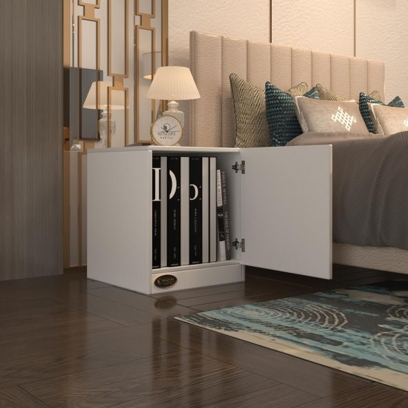 Kenzlife kapaklı mutfak dolabı melek39 byz 039x039x39 banyo ofis komodin (m) - 4