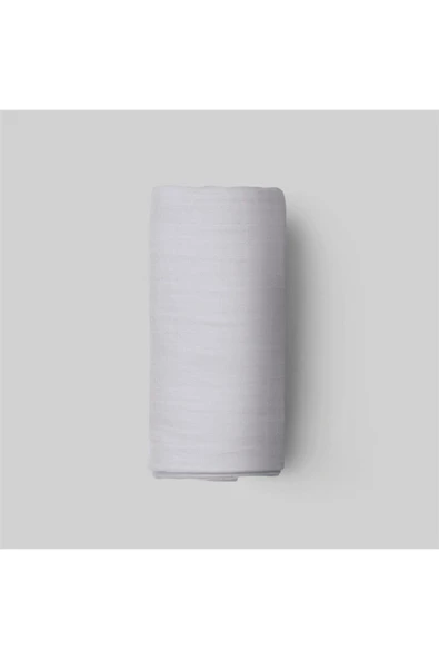 %100 Pamuklu Açık Gri 120x200 Tek Kişilik Lastikli Çarşaf Ve Yastık Kılıfı - Resim 2