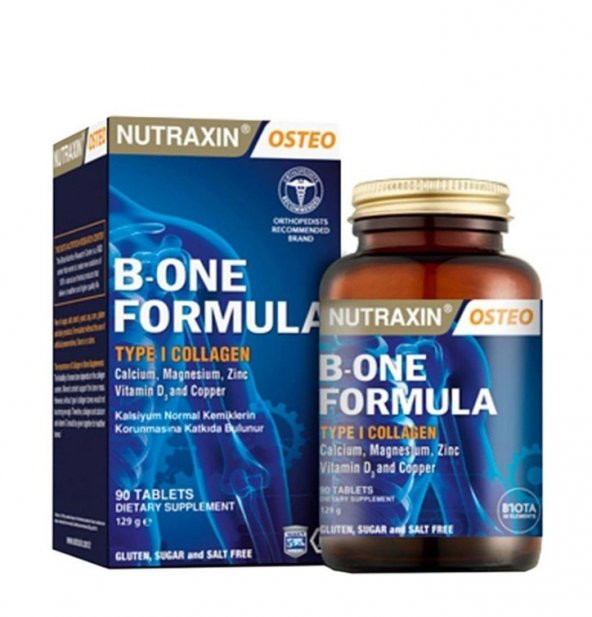 Nutraxin Osteo B-One Formula Type Collagen 90 Tablet 129 g 8680512627463