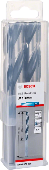 Bosch - HSS-PointeQ Metal Matkap Ucu 13,0 mm 5'li