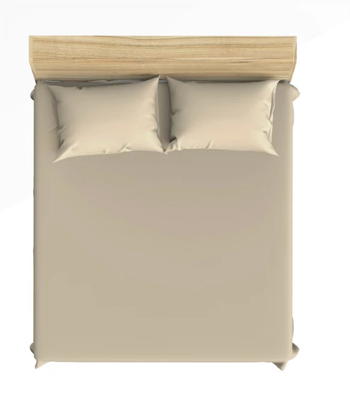 Maki 100 Pamuk Bej 160x200 Çift Kişilik Lastikli Çarşaf Takımı ürün görseli 1