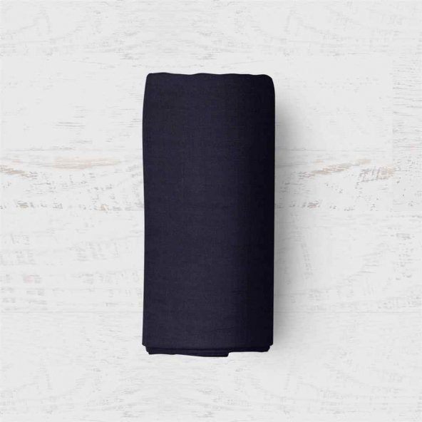 Maki 100 Pamuklu Siyah 160x200 Çift Kişilik Lastikli Çarşaf Takımı