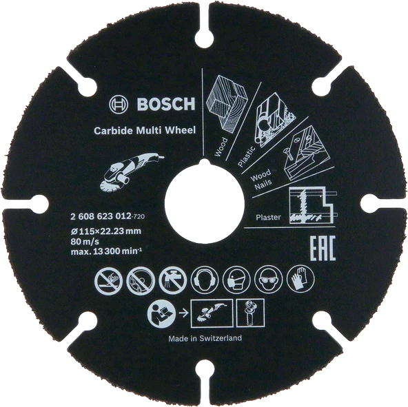 Bosch - Carbide Multi Wheel 115 mm (Çok Amaçlı Kesici)