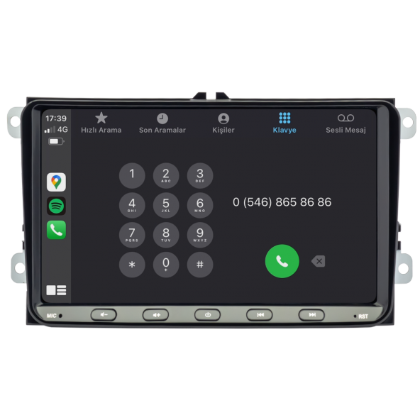 Volkswagen Scirocco Android Multimedya Sistemi (2009-2019) - 5