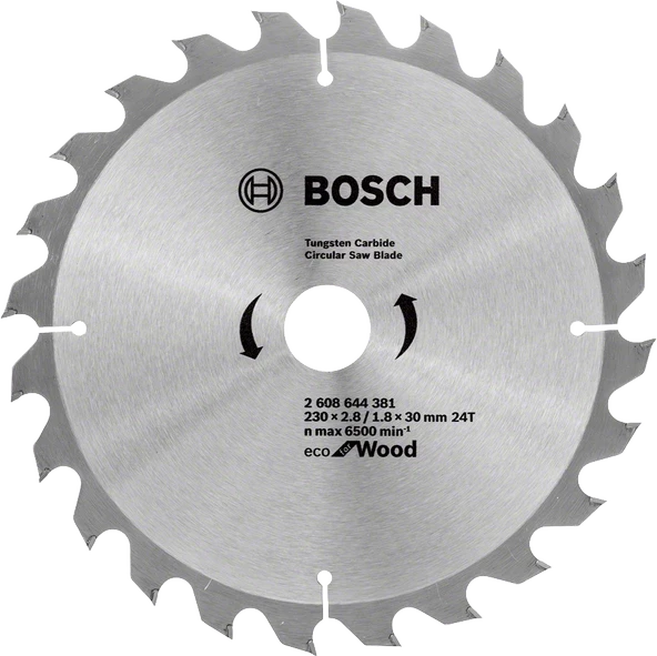 Bosch - Optiline Eco Serisi Ahşap için Daire Testere Bıçağı 230*30 24 Diş