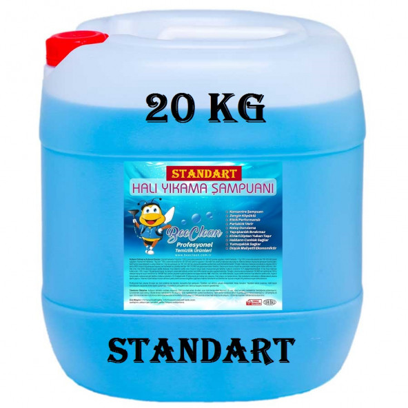 BeeClean 20 Kg Halı Yıkama Şampuanı & Koltuk Yıkama Şampuanı STANDART MAVİ SHŞ 30 - 20 - 10