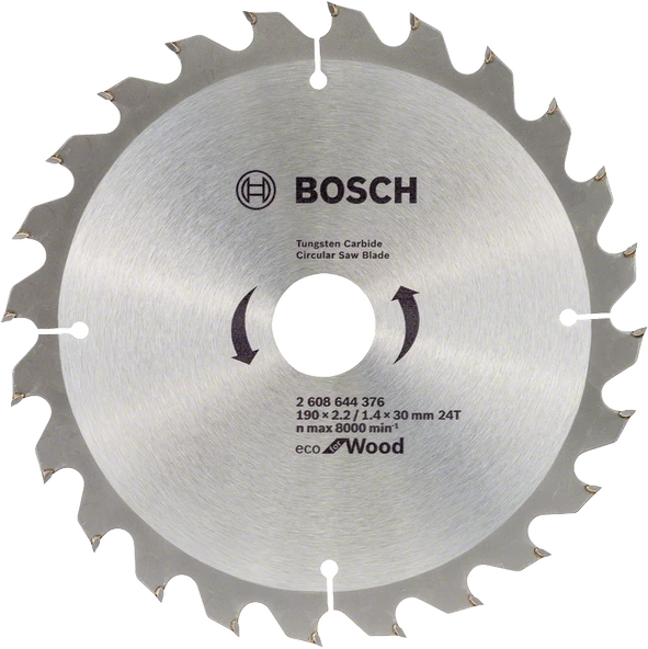 Bosch - Optiline Eco Serisi Ahşap için Daire Testere Bıçağı 190*30 mm 24 Diş