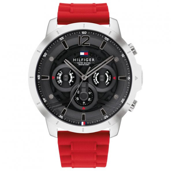 Tommy Hilfiger TH1710490 50 mm Kırmızı Erkek Kol Saati