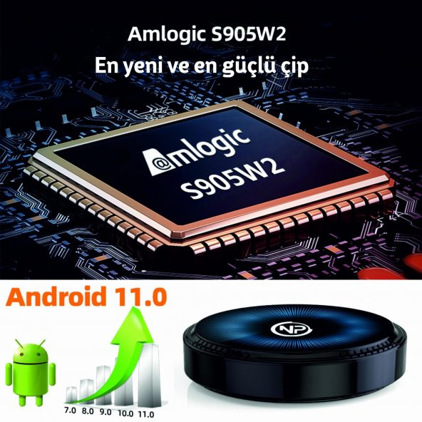 NPO HK1 RBOX W2 4GB Ram 64GB Dahili Hafıza 4K Ultra HD Android TV Box - 8