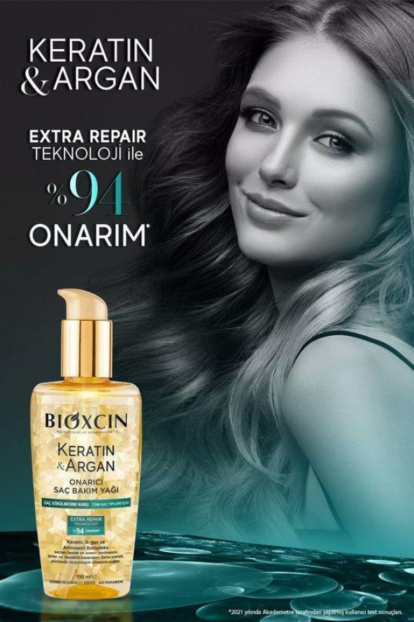 Bioxcin Keratin Argan Onarıcı Saç Bakım Yağı 150 ml - 4