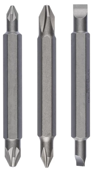 Bosch - Çift Taraflı Vidalama ucu PH1/PZ1/S0*60 mm 3'lü
