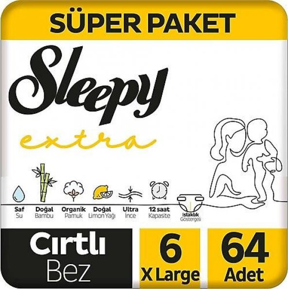 SLEEPY EXTRA CIRTLI NO:6 XLARGE 64LÜ