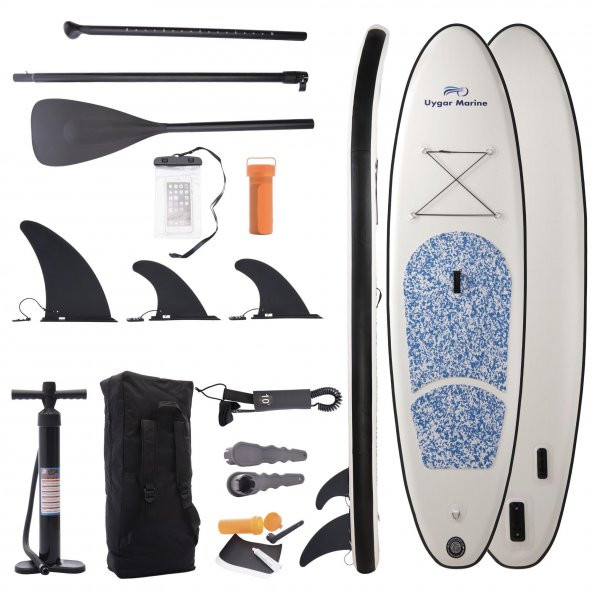 Uygar Marine İsup Stand-Up paddle Board 320X80X15 Cm Beyaz&Mavi