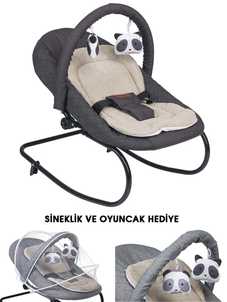Baby Home 330 Hug Anakucağı - Kademeli - Sallanır - Sabitlenebilir - Oyuncaklı - Bebek Puseti - 2